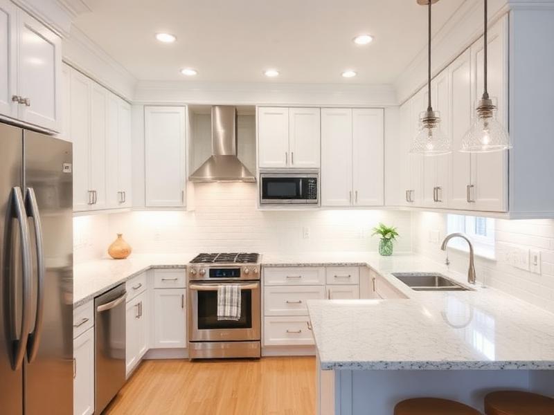 Kitchen Cabinet Painting after